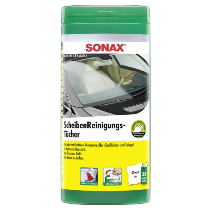 25 lingettes vitre et pare brise