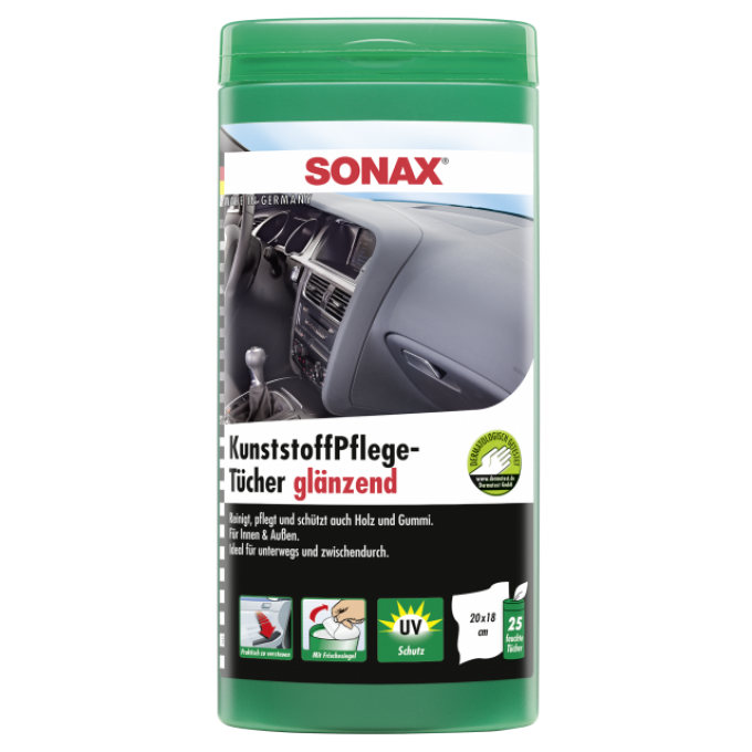 25 lingettes tableau de bord